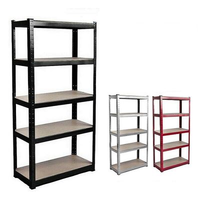 5 ชั้น Heavy Duty Boltless Rack Boltless Metal Shelving โรงรถ Metal Shelving Unit