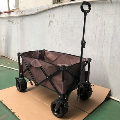 Wide Folding Beach Wagon รถเข็นปิคนิคพับได้ Outdoor Wagon