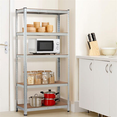 750mm 5 Layer Boltless Rack ชั้นวางจัดเก็บคลังสินค้าชั้นวางของโลหะอุตสาหกรรม
