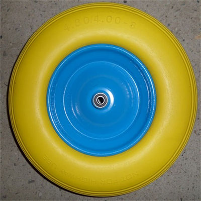 4.00-8 Solid Pneumatic Wheels Flat Free Tyre Polyurethane Folding Wagon Beach Wheels