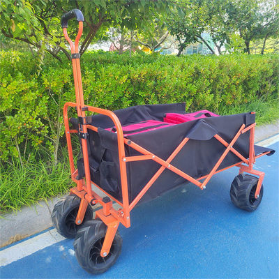 PU Wheel Picnic Multipurpose Outdoor Camping Garden Cart รถเข็นพับได้