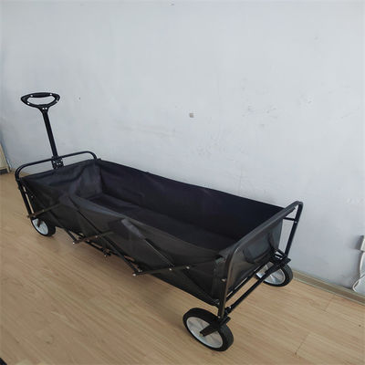PVC 600D รถเข็นชายหาดพับได้ All Terrain Folding Wagon For Camping Garden 107cm