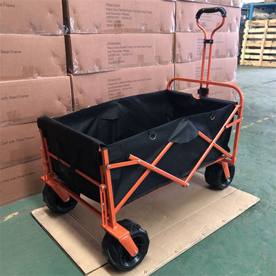 PVC Wheel Garden รถเข็นพับได้ Camping Beach เกวียนพับพับได้