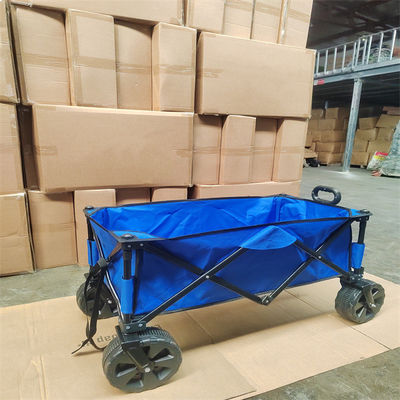 ชายหาดพับได้ All Terrain Wagon 600D Oxford Utility Wagon พร้อมที่จับแบบยืดหดได้