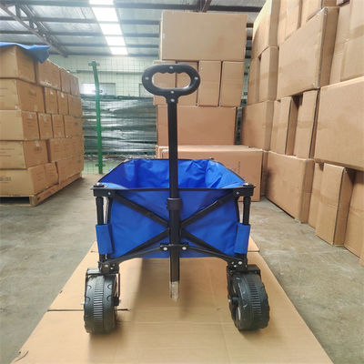 ชายหาดพับได้ All Terrain Wagon 600D Oxford Utility Wagon พร้อมที่จับแบบยืดหดได้