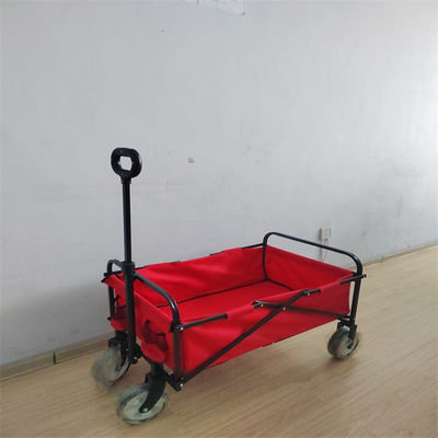 Easy Folding Beach Wagon 600D PVC Folding Wagon สำหรับร้านขายของชำขนาดล้อเล็ก