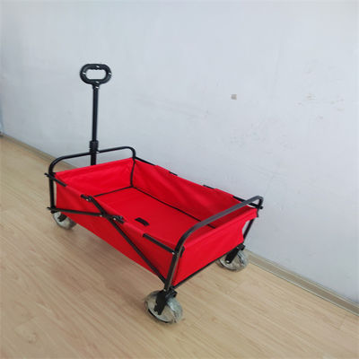 Easy Folding Beach Wagon 600D PVC Folding Wagon สำหรับร้านขายของชำขนาดล้อเล็ก