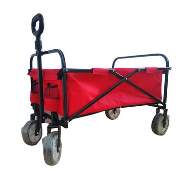 Easy Folding Beach Wagon 600D PVC Folding Wagon สำหรับร้านขายของชำขนาดล้อเล็ก