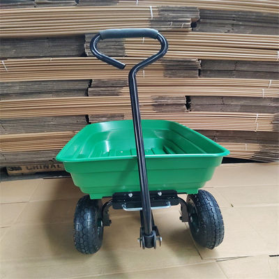 75L 4 Wheel Garden Dump Cart รถเข็นดั๊มพ์สวนพร้อมยางลม