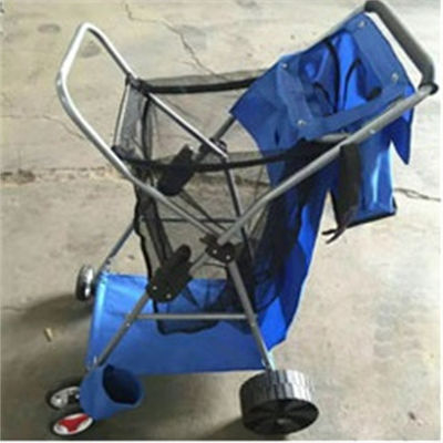 รถเข็นเกวียนพับได้แบบพกพา EVA Wheel Fishing Cart รถเข็นพลาสติกพับได้พร้อมล้อ