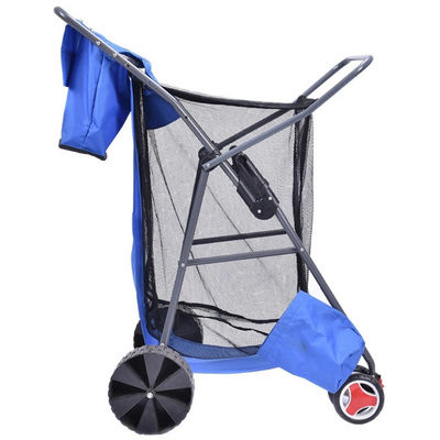 รถเข็นเกวียนพับได้แบบพกพา EVA Wheel Fishing Cart รถเข็นพลาสติกพับได้พร้อมล้อ