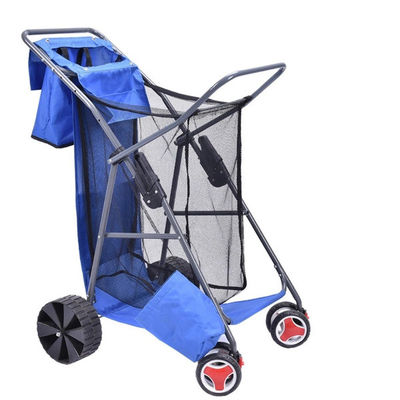 รถเข็นเกวียนพับได้แบบพกพา EVA Wheel Fishing Cart รถเข็นพลาสติกพับได้พร้อมล้อ