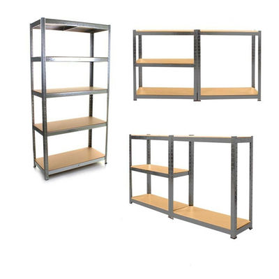 750mm 5 Layer Boltless Rack ชั้นวางจัดเก็บคลังสินค้าชั้นวางของโลหะอุตสาหกรรม