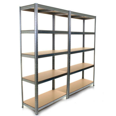 900 * 450 * 1800 ชั้นเก็บของ Boltless 5 ชั้น Heavy Duty Boltless Shelving System โรงรถ