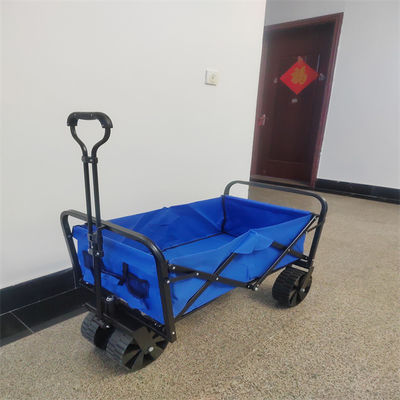 เกวียนพับอเนกประสงค์ สีฟ้า Fold Up Beach Wagon Customize Logo