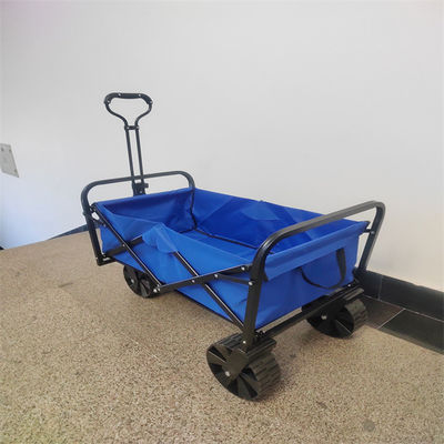 เกวียนพับอเนกประสงค์ สีฟ้า Fold Up Beach Wagon Customize Logo