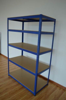 MDF Boltless Heavy Duty Shelving 5 ชั้นโรงรถชั้นวางของชั้นวางของโลหะ