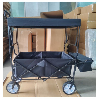 Deluxe Storage Folding Beach Wagon รถเข็นพับได้พร้อมหลังคากลางแจ้ง