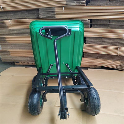 50L ถาดพลาสติก Garden Dump Cart Garden Tipper Trolley Sand Wagon พร้อมที่จับ