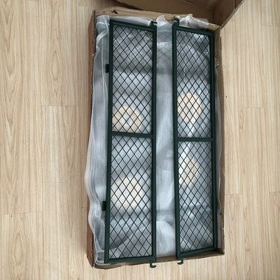 50L Utility Mesh Steel Garden Cart รถกระบะพับได้ พร้อมด้านถอดได้ และล้อขนาด 4.10/3.50-4 นิ้ว
