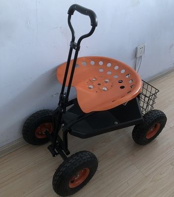 Heavy Duty Garden Rolling Work Seat พร้อมถาดเครื่องมือปลูกส้ม