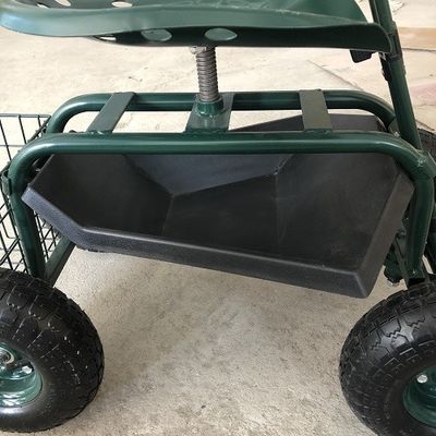 Heavy Duty Garden Rolling Work Seat พร้อมถาดเครื่องมือปลูกส้ม