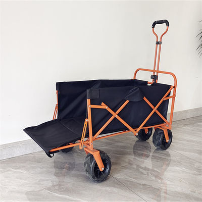 ล้อ OEM กลางแจ้งสีที่กำหนดเองรถเข็นช้อปปิ้งปิคนิคเกวียนพับ
