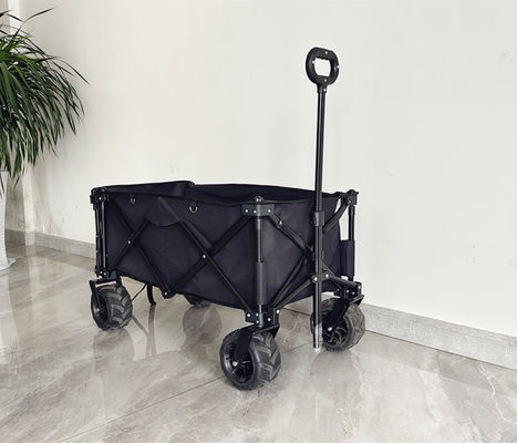 Utility Outdoor Camping รถเข็นเกวียนพับได้แบบกำหนดเองในสี่ทิศทาง