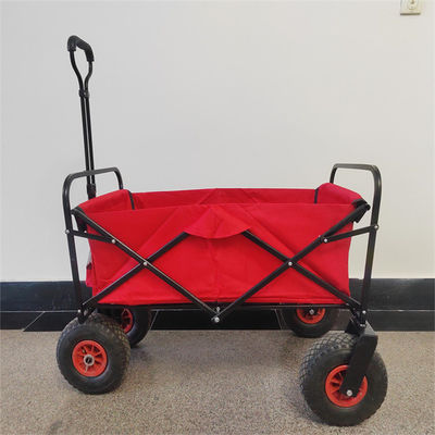 Heavy Duty พับเก็บได้ Wagon Utility Outdoor Camping Garden Tools Cart