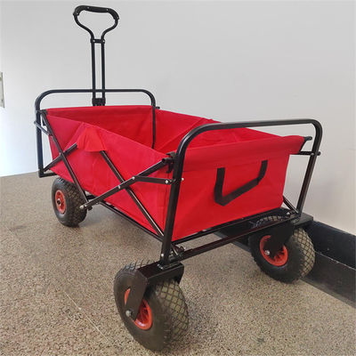Heavy Duty พับเก็บได้ Wagon Utility Outdoor Camping Garden Tools Cart