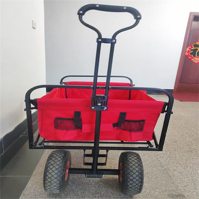 Heavy Duty พับเก็บได้ Wagon Utility Outdoor Camping Garden Tools Cart