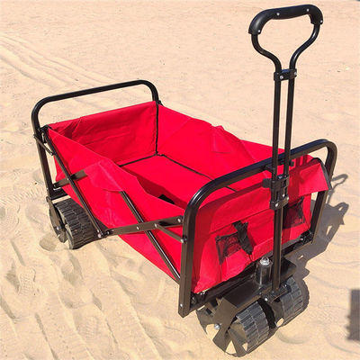 ม้วนคอนเทนเนอร์ All Terrain Wheel Camping Beach รถเข็นพับเกวียนพับได้
