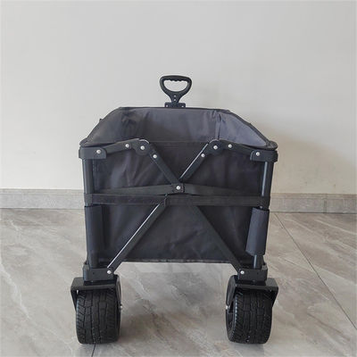 ล้อ 7 นิ้วแข็งแรงกลิ้งรถเข็นน้ำหนักเบาพับได้ตั้งแคมป์ Push Pull Wagon