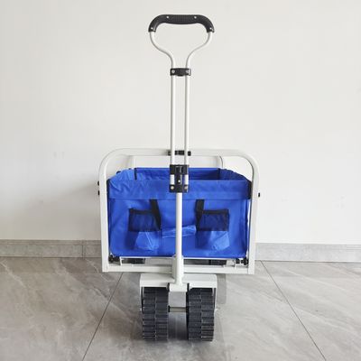 โครงสร้างตัวถังแบบพับได้ PP Wheels รถเข็นชายหาดพับได้ Camping Wagon