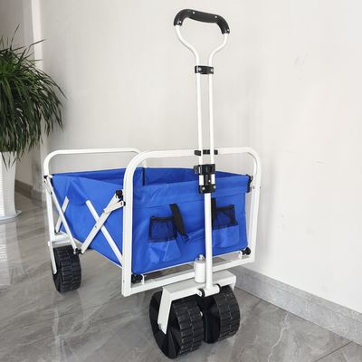 โครงสร้างตัวถังแบบพับได้ PP Wheels รถเข็นชายหาดพับได้ Camping Wagon