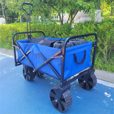 รถเข็นขนาดเล็กพับได้ Wagon Cart รถเข็นช็อปปิ้งมีล้อปรับระดับได้ Wagon พับได้