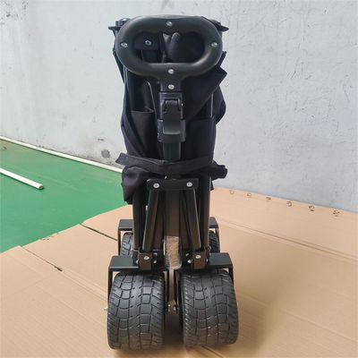 รถเข็นรถเข็นพับได้สี่ล้อกลางแจ้งรถเข็นเอนกประสงค์แบบพับได้ Push Pull Wagon Cart