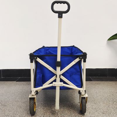รถเข็นเกวียนพับได้พับได้สี่ล้อมือจับยืดหดได้ Heavy Duty Utility Hand Trolley