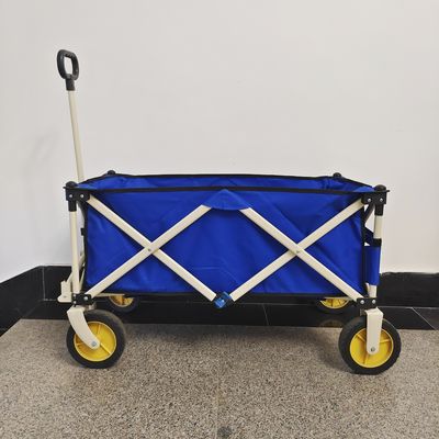 รถเข็นเกวียนพับได้พับได้สี่ล้อมือจับยืดหดได้ Heavy Duty Utility Hand Trolley