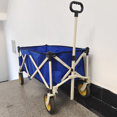 รถเข็นเกวียนพับได้พับได้สี่ล้อมือจับยืดหดได้ Heavy Duty Utility Hand Trolley